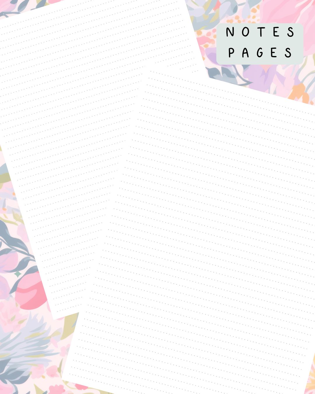 Ditsy Floral Discbound UK Teacher Planner