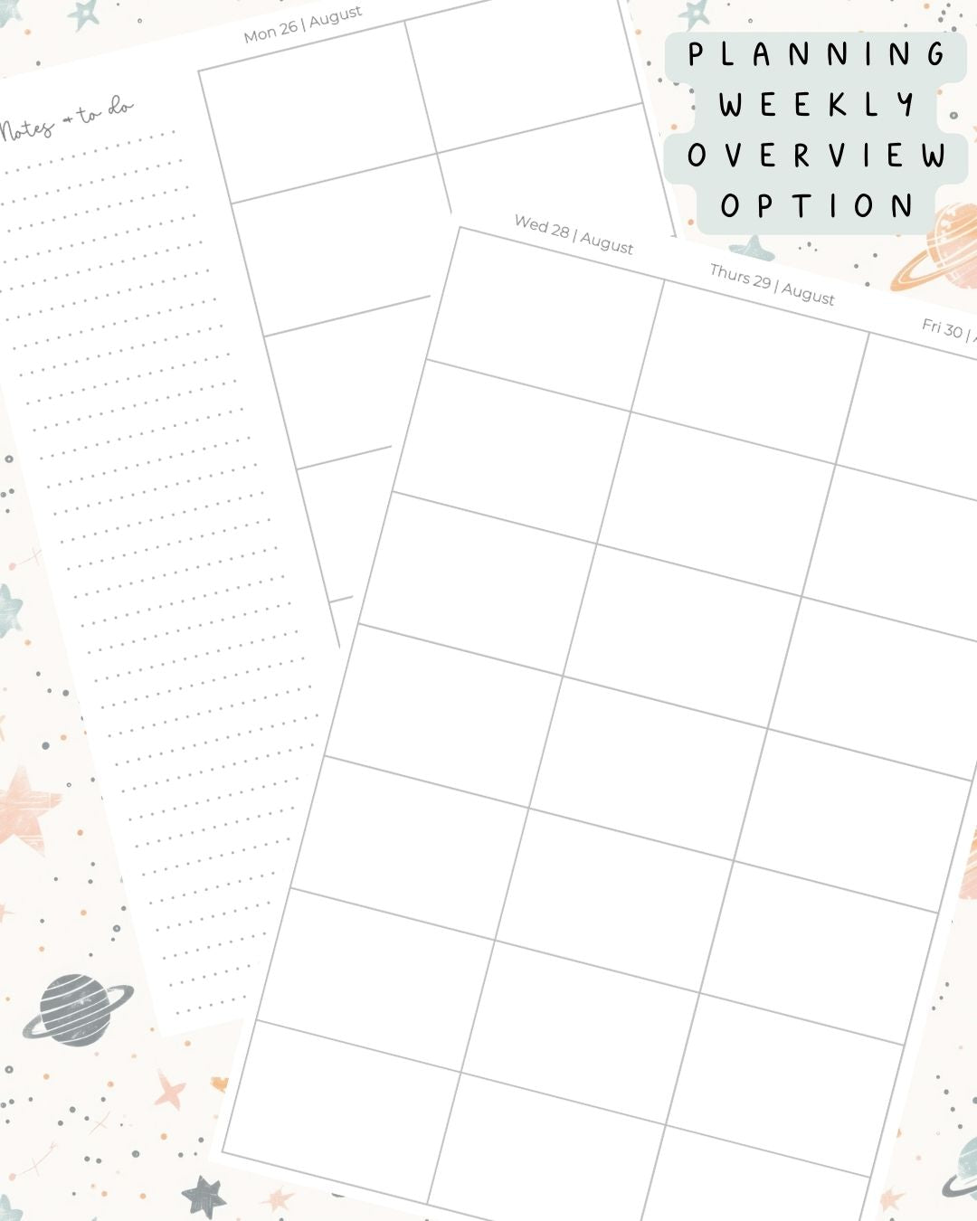 Neutral Space Discbound UK Teacher Planner