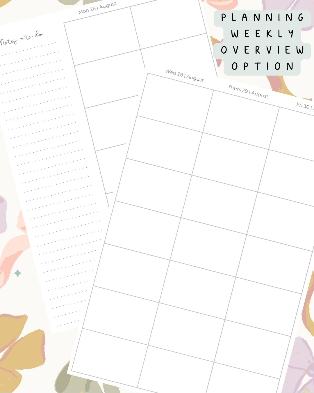 Neutral Bows Discbound UK Teacher Planner