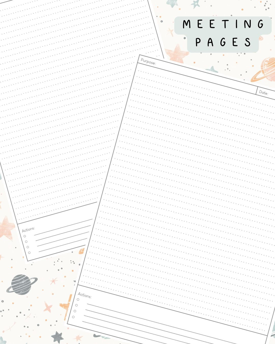 Neutral Space Discbound UK Teacher Planner