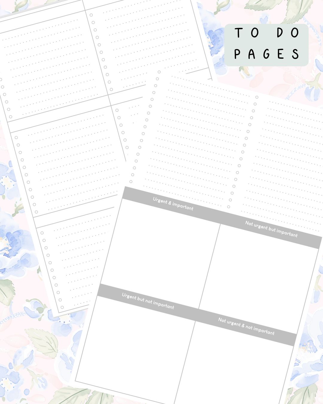 Blue Peony Discbound UK Teacher Planner