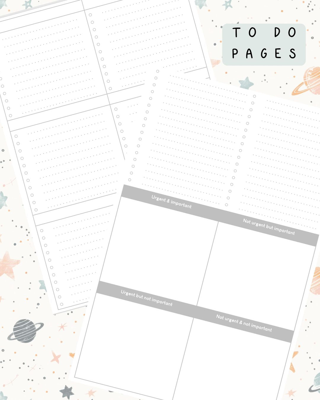 Neutral Space Discbound UK Teacher Planner