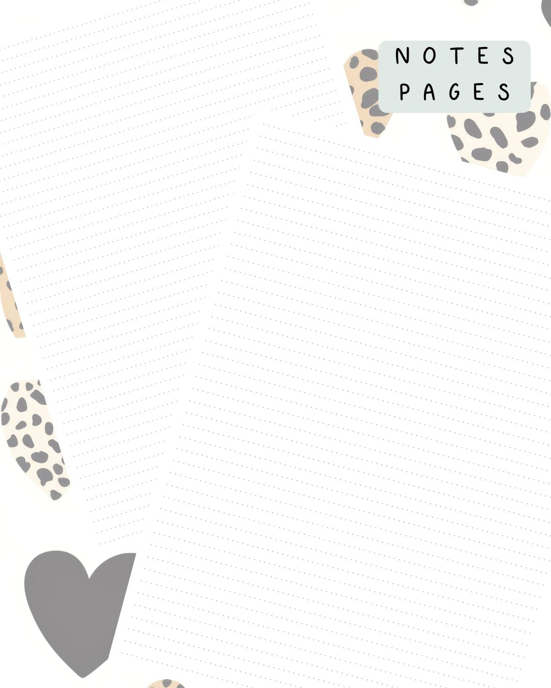 Leopard Print Discbound UK Teacher Planner