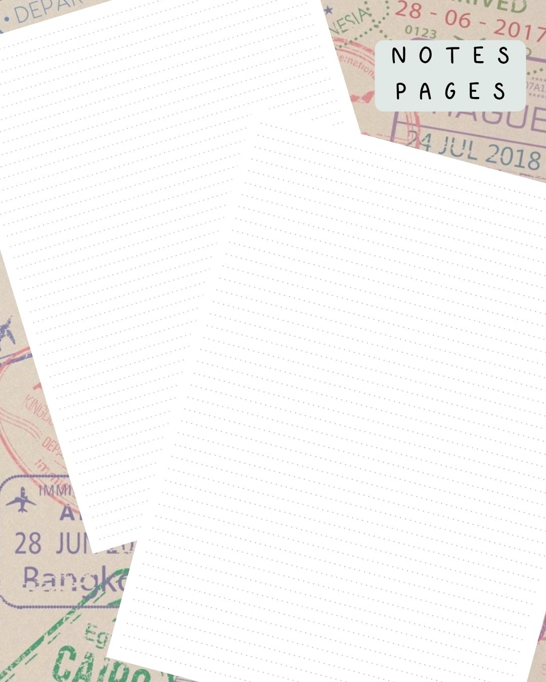 Passport Stamp Discbound UK Teacher Planner (2026-27)