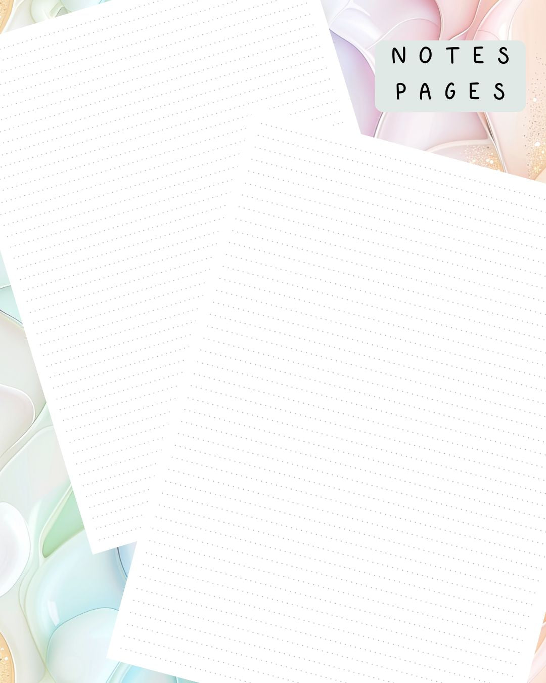 Pastel Paint Discbound UK Teacher Planner