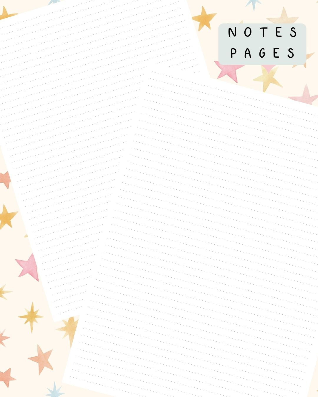 Pastel Stars Discbound UK Teacher Planner (2026-27)