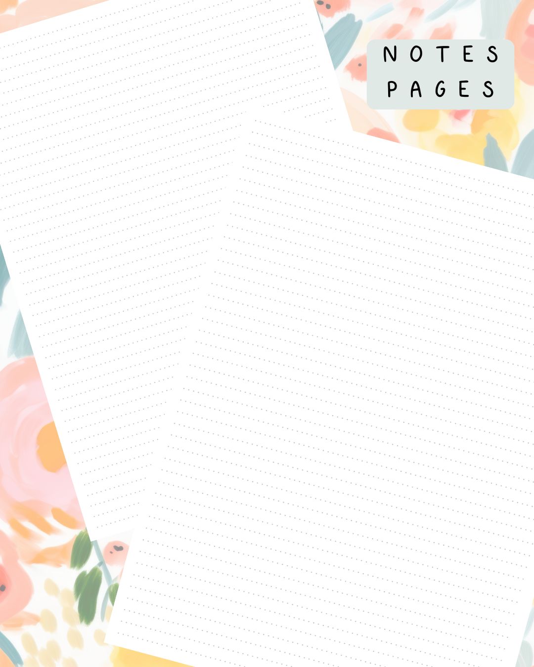 Summer Floral Discbound UK Teacher Planner