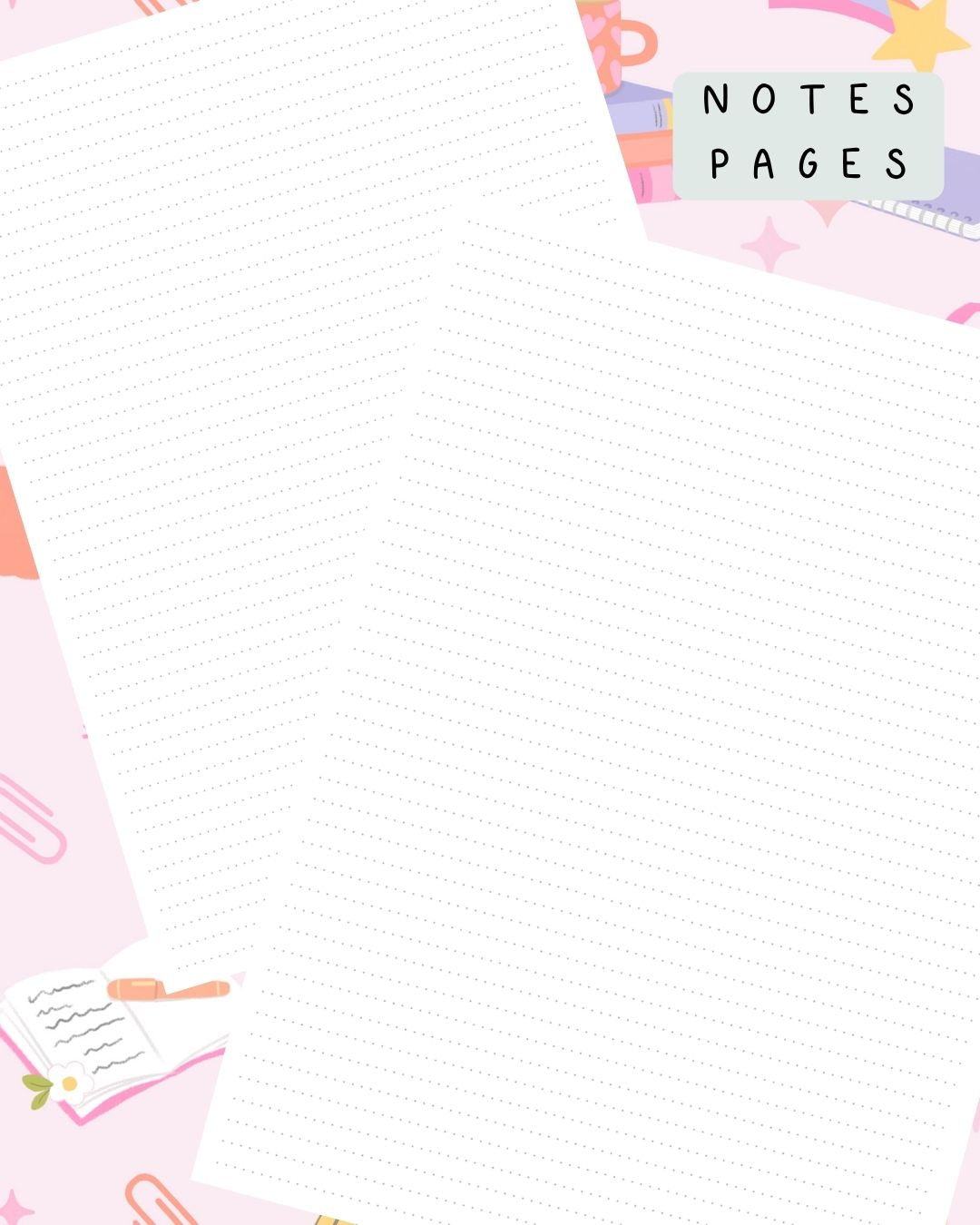 Back to School (Pink) Discbound UK Teacher Planner (2026-27)