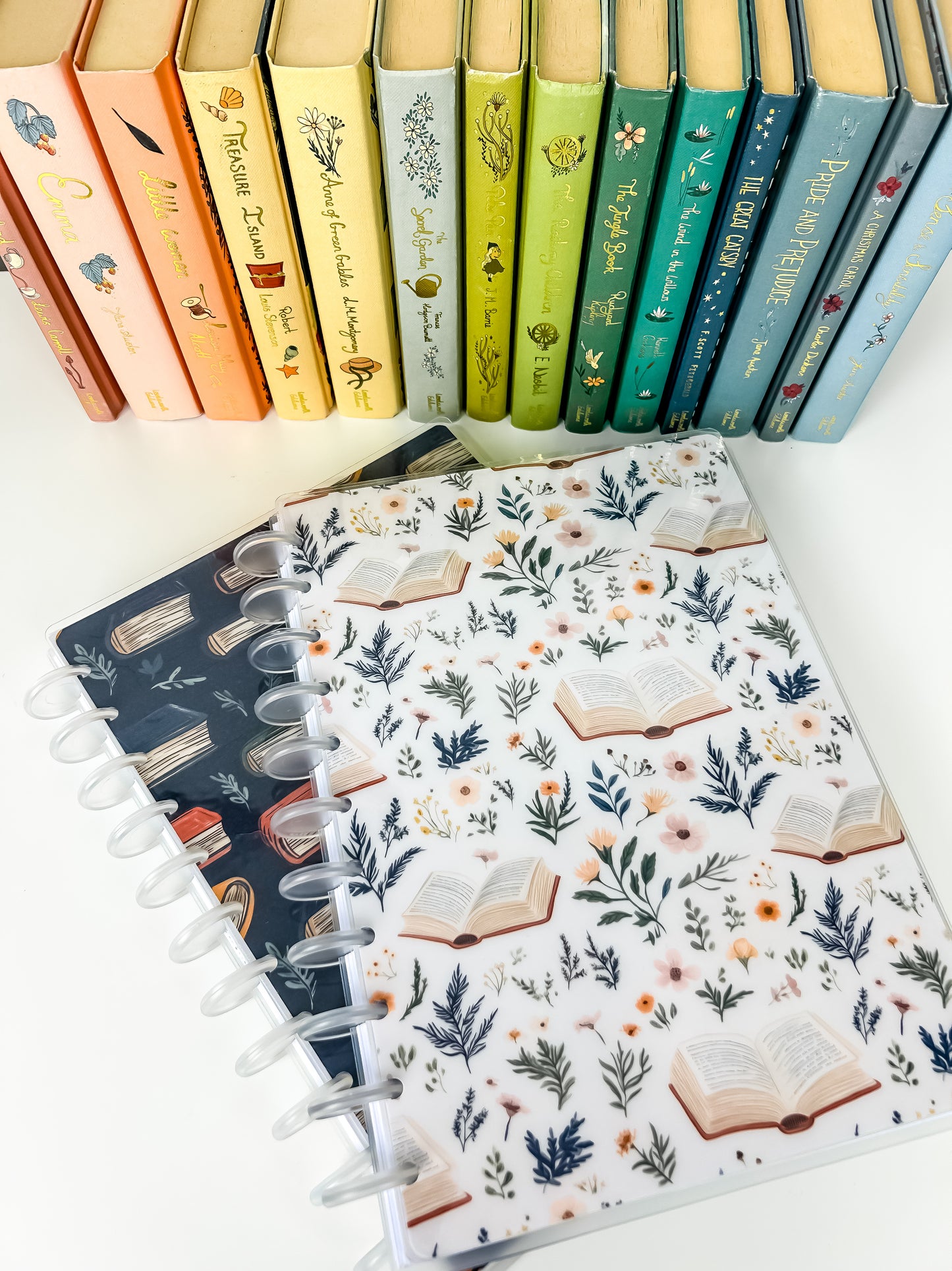 Dark Bookish Discbound UK Teacher Planner