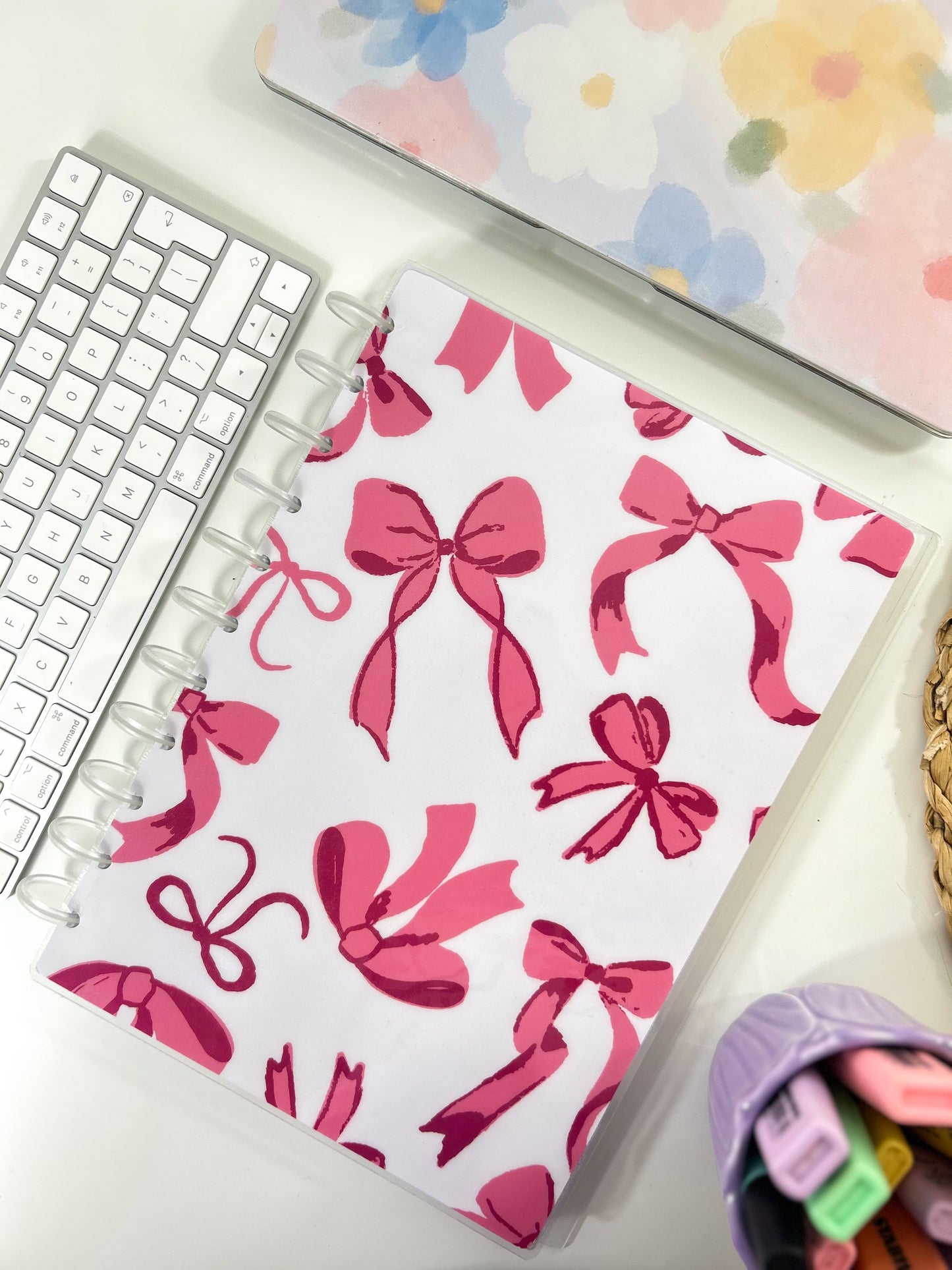 Pink Bows Discbound UK Teacher Planner