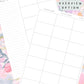 Ditsy Floral Discbound UK Teacher Planner