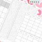 Leopard Pink Print Discbound UK Teacher Planner