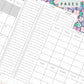 Ditsy Floral (Dark) Discbound UK Teacher Planner (2026-27)