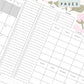 Pink Roses Discbound UK Teacher Planner (2026-27)