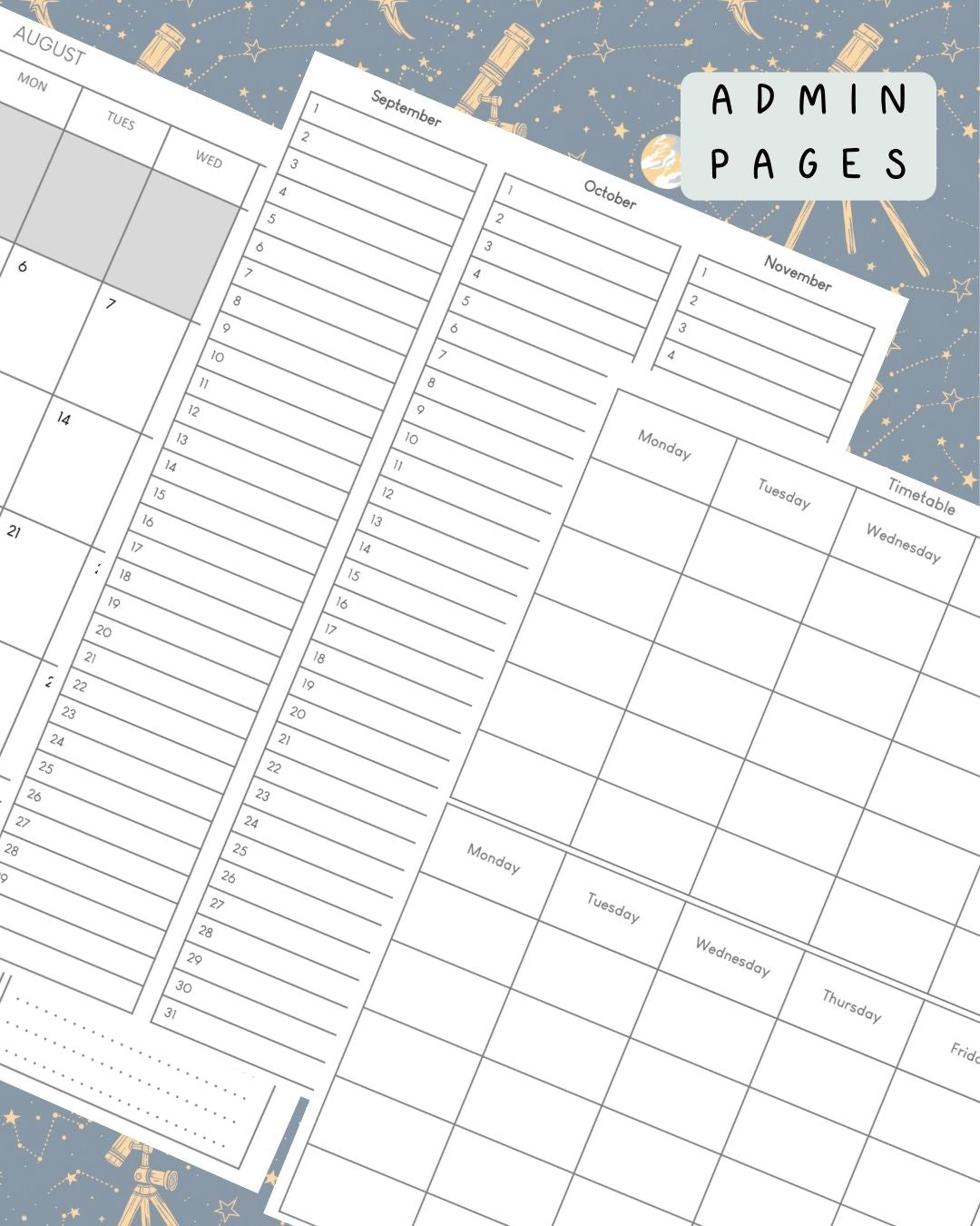 Telescope Discbound UK Teacher Planner