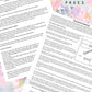 Ditsy Floral Discbound UK Teacher Planner