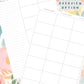 Summer Floral Discbound UK Teacher Planner
