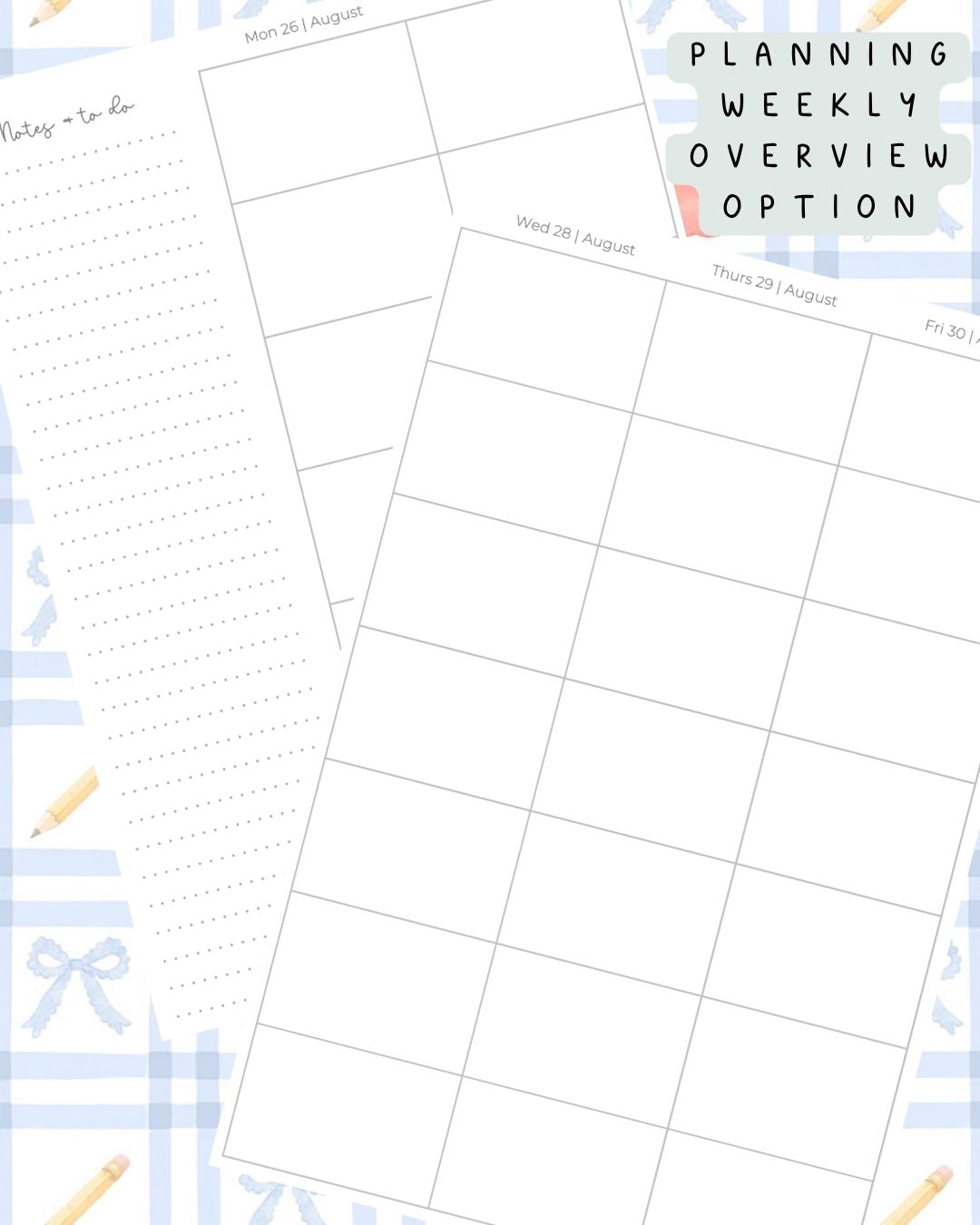 Back to School (Blue) Discbound UK Teacher Planner (2026-27)