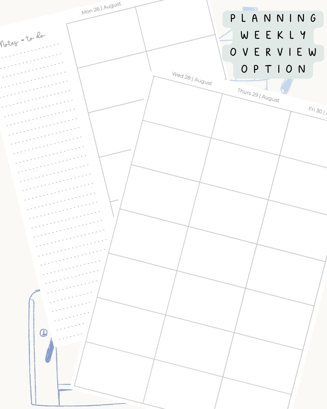 Coffee Vibes Discbound UK Teacher Planner (2026-27)