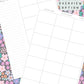Ditsy Floral (Dark) Discbound UK Teacher Planner (2026-27)