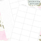 Pink Roses Discbound UK Teacher Planner (2026-27)