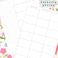 Floral Bows Discbound UK Teacher Planner (2026-27)