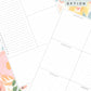 Summer Floral Discbound UK Teacher Planner