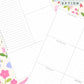 Floral Bows Discbound UK Teacher Planner (2026-27)