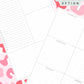 Leopard Pink Print Discbound UK Teacher Planner