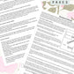 Pink Roses Discbound UK Teacher Planner (2026-27)