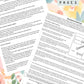 Summer Floral Discbound UK Teacher Planner