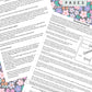 Ditsy Floral (Dark) Discbound UK Teacher Planner (2026-27)