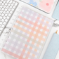 Muted Pastel Gingham Discbound UK Teacher Planner (2026-27)