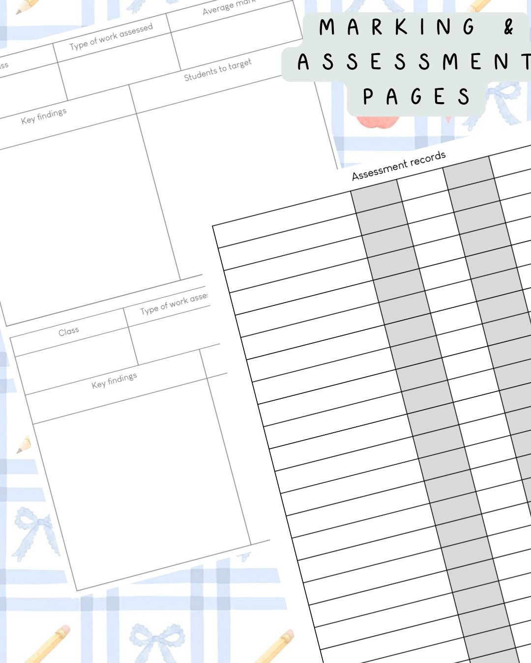Back to School (Blue) Discbound UK Teacher Planner (2026-27)