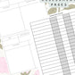 Pink Roses Discbound UK Teacher Planner (2026-27)