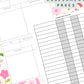 Floral Bows Discbound UK Teacher Planner (2026-27)