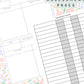 Ditsy Floral (light) Discbound UK Teacher Planner (2026-27)