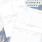 Blue & White Alcohol Ink Discbound UK Teacher Planner