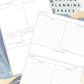 Blue Alcohol Ink Discbound UK Teacher Planner