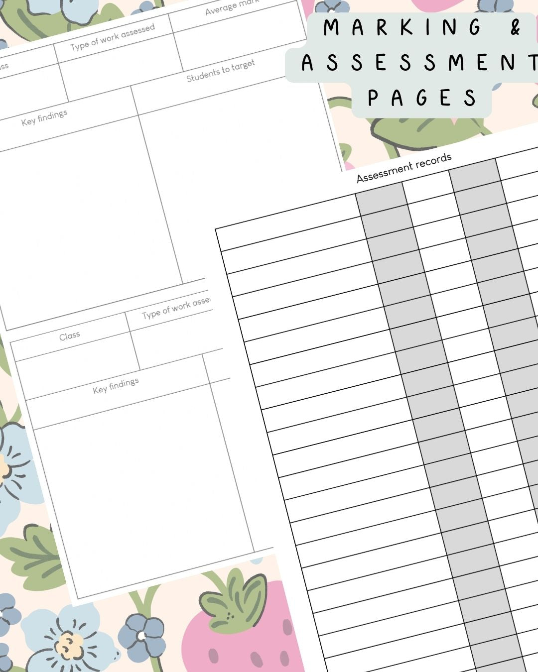 Strawberry Fields Discbound UK Teacher Planner (2026-27)