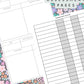 Ditsy Floral (Dark) Discbound UK Teacher Planner (2026-27)