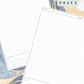 Blue Alcohol Ink Discbound UK Teacher Planner