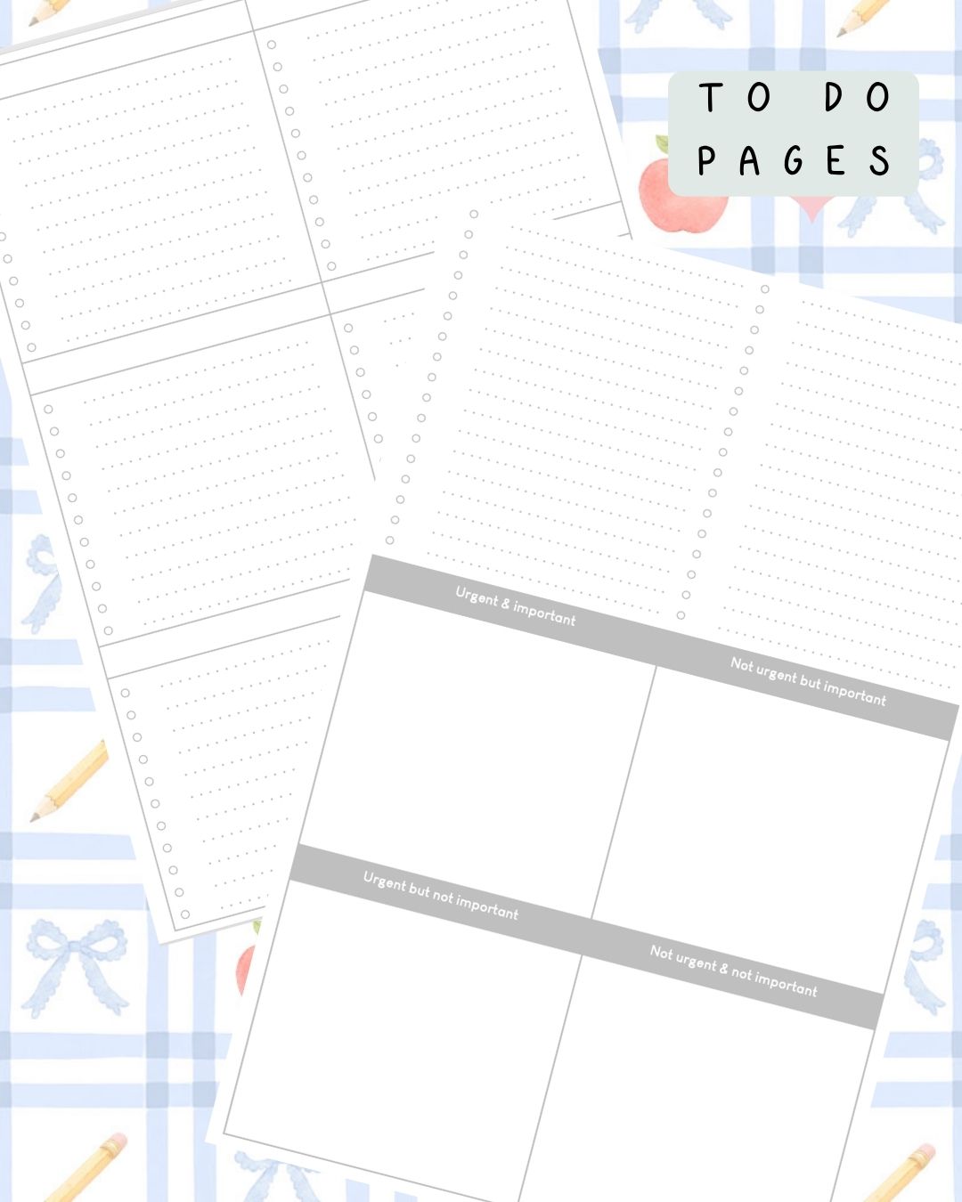 Back to School (Blue) Discbound UK Teacher Planner (2026-27)