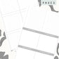 Black and White Bows Discbound UK Teacher Planner