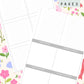 Floral Bows Discbound UK Teacher Planner (2026-27)