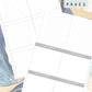 Blue Alcohol Ink Discbound UK Teacher Planner