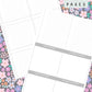 Ditsy Floral (Dark) Discbound UK Teacher Planner (2026-27)