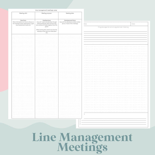 Line Management Meeting Inserts