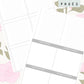 Pink Roses Discbound UK Teacher Planner (2026-27)
