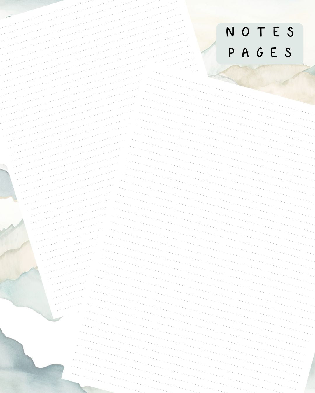 Calm Mountain Discbound UK Teacher Planner